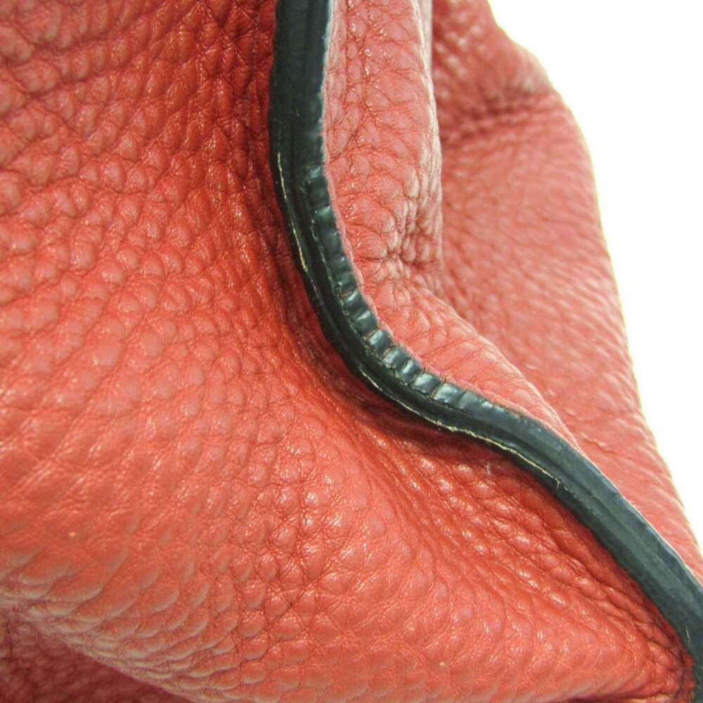 Prada VIT DAINO BN2673 Women's Leather Handbag,Shoulder Bag Red Color - Picture 9 of 16